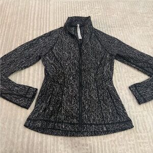 Lululemon Athletica Black and White Patterned Jacket